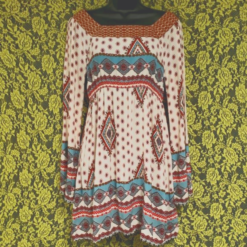 Southwestern Babydoll Paisley Tunic